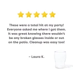 TOSSWARE Unbreakable 12 oz. Plastic Beer Can Glasses, Shatterproof rPET, Set of 252 thumbnail 5