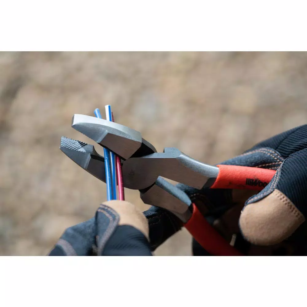 Southwire The Woods 9 in. Side Cutting Pliers, Forged Carbon Steel Linesman Pliers