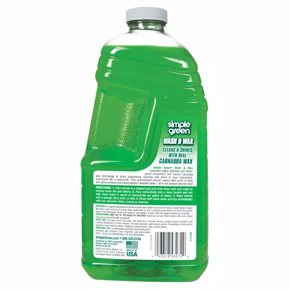 Simple Green Wash and Wax Car Soap, 67 oz.