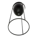 Kiera Grace Kieragrace Nordin Mid-Century Modern Plant Pot with Metal Stand, Black thumbnail 3