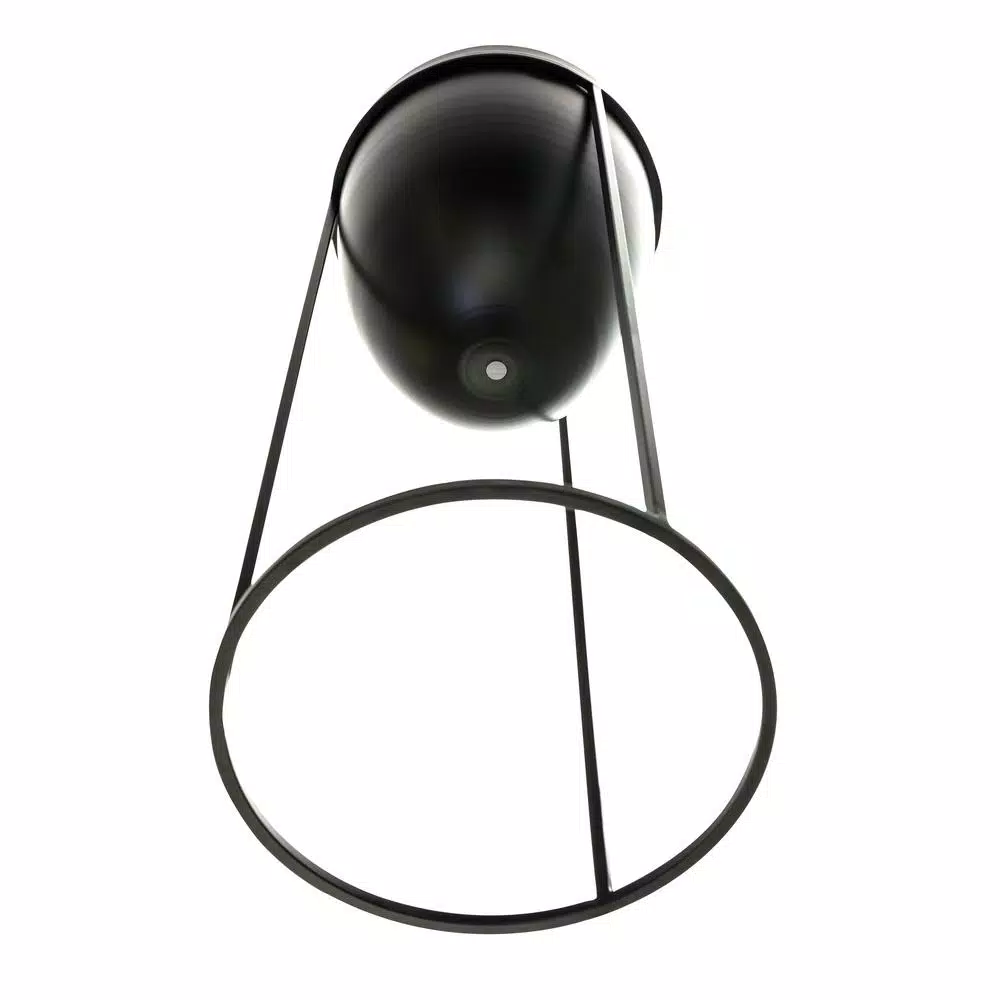Kiera Grace Kieragrace Nordin Mid-Century Modern Plant Pot with Metal Stand, Black