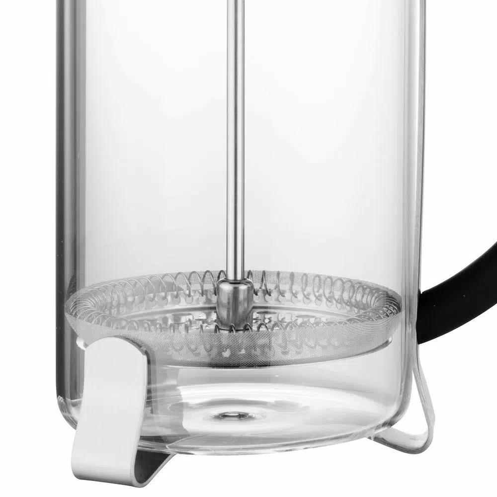 BergHOFF Essentials 4-Cup Stainless Steel and Glass French Press Coffee and Tea Maker