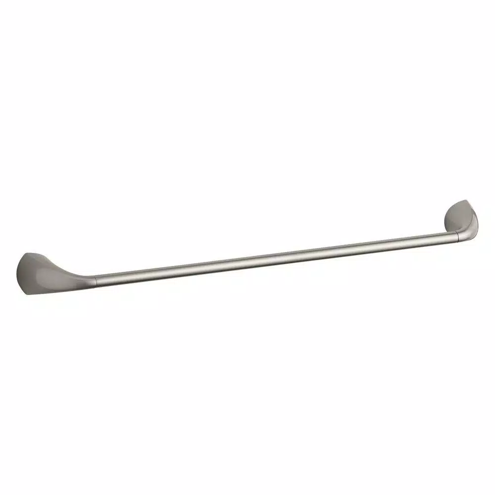 KOHLER Alteo 3-Piece Brushed Nickel Bathroom Hardware Set: Towel Bar, Towel Ring, and Toilet Paper Holder