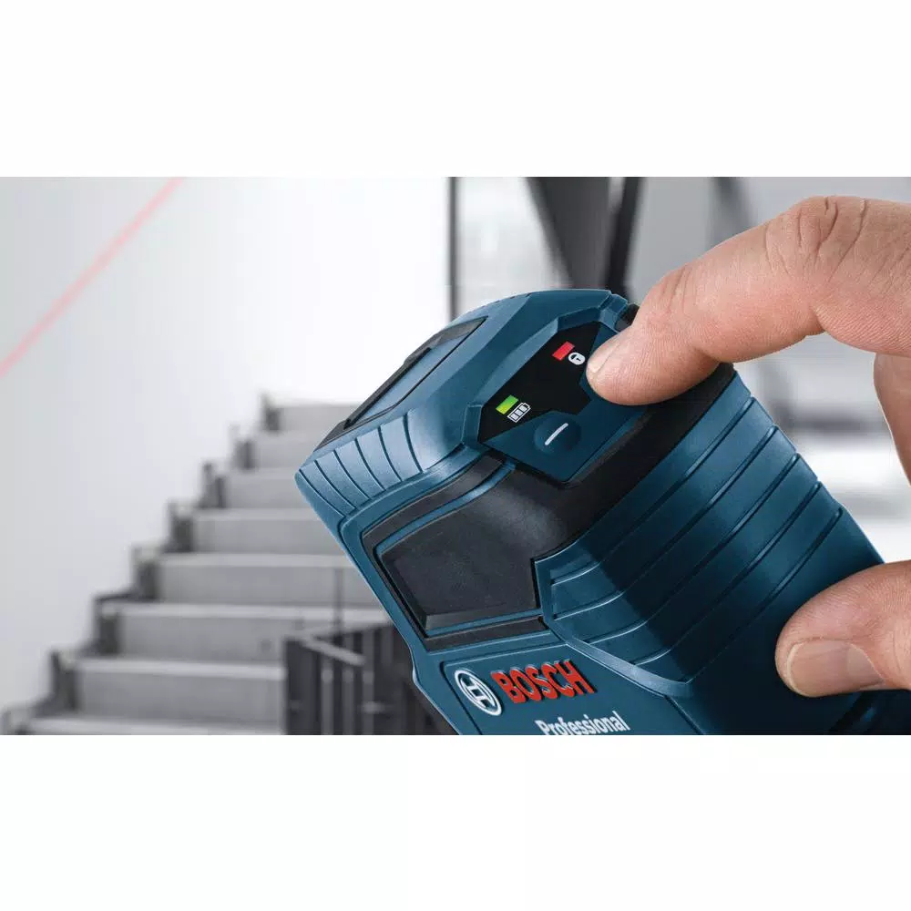 Bosch GLL 100 GX Green-Beam Self-Leveling Cross-Line Laser Level, 100 ft. (Factory Reconditioned)