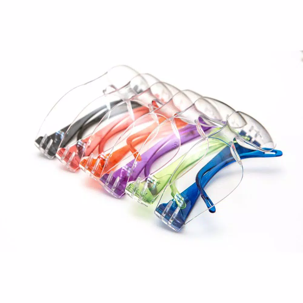 G & F Products JustForKids Kids Safety Glasses, Clear Lens, Assorted Colors, 6-Pair Pack, ANSI Z87.1-2015 Certified