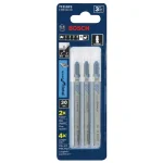 Bosch 3-5/8 in. 30 TPI Bi-Metal T-Shank Jigsaw Blades for Metal (3-Pack) thumbnail 1