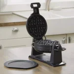 BLACK+DECKER Rotating Belgian Waffle Maker, 2-Slice Nonstick Dual Cooking Plates, Black thumbnail 9