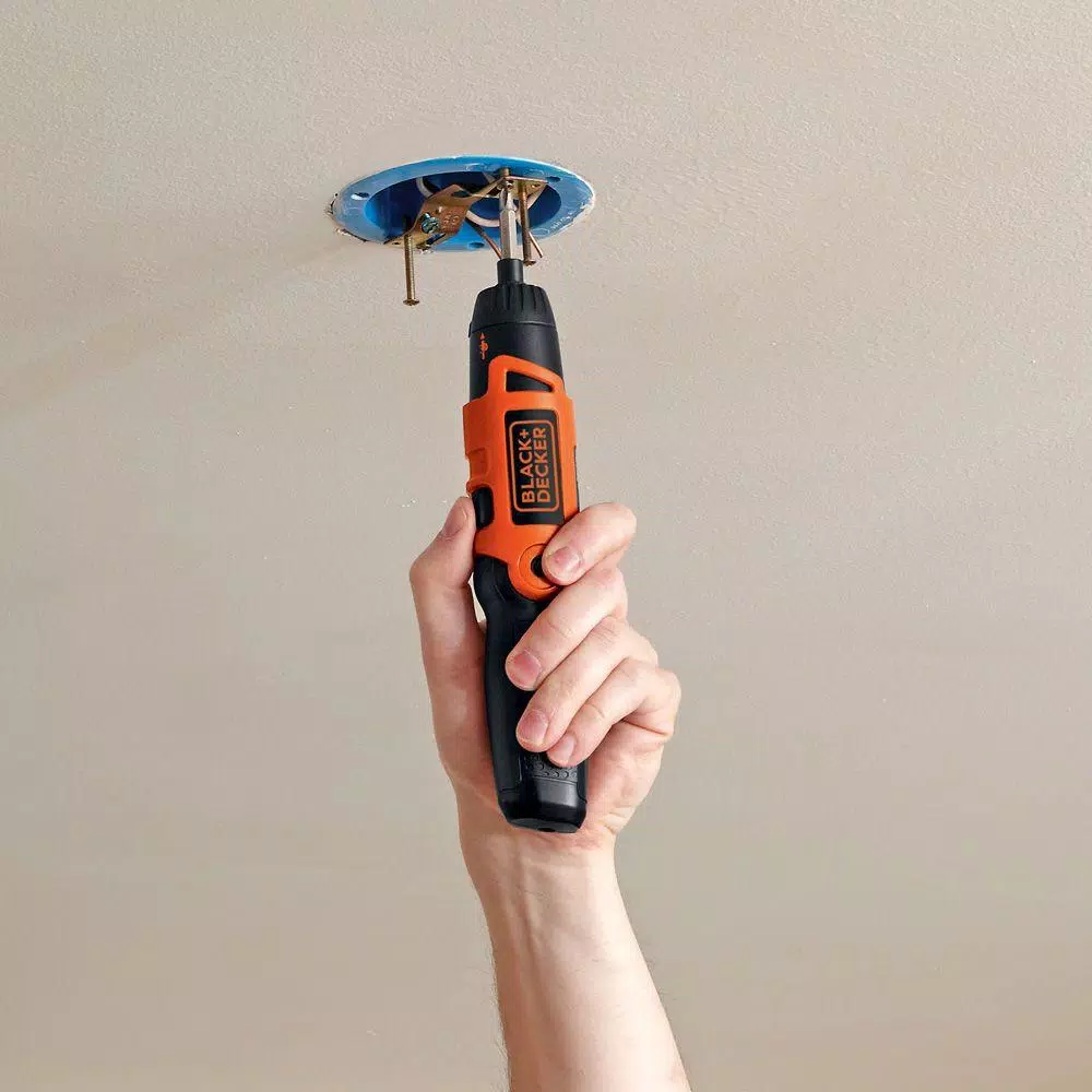 BLACK+DECKER 3.6V Cordless 1/4 in. 3-Position Screwdriver with Charger and Battery