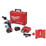 Milwaukee M18 FUEL ONE-KEY 1/2 in. Brushless Cordless Drill/Driver Kit with Titanium Shockwave Bit Set thumbnail 1