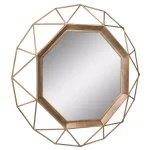 Stonebriar Collection Stonebriar Antique Gold Geometric Art Deco Wall Mirror, 30 in. thumbnail 2