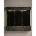 Unbranded XBrand 29 in. Natural Grey Polyresin Wall Fountain with LED Light Belt for Indoor/Outdoor Use thumbnail 6