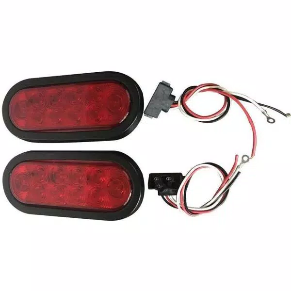 MaxxHaul 6 in. Oval LED Submersible Stop/Turn/Tail Light 2-Pack