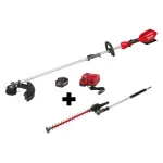 Milwaukee M18 FUEL 18V Brushless Cordless String Trimmer Kit with Hedge Trimmer Attachment & 8 Ah Battery thumbnail 1
