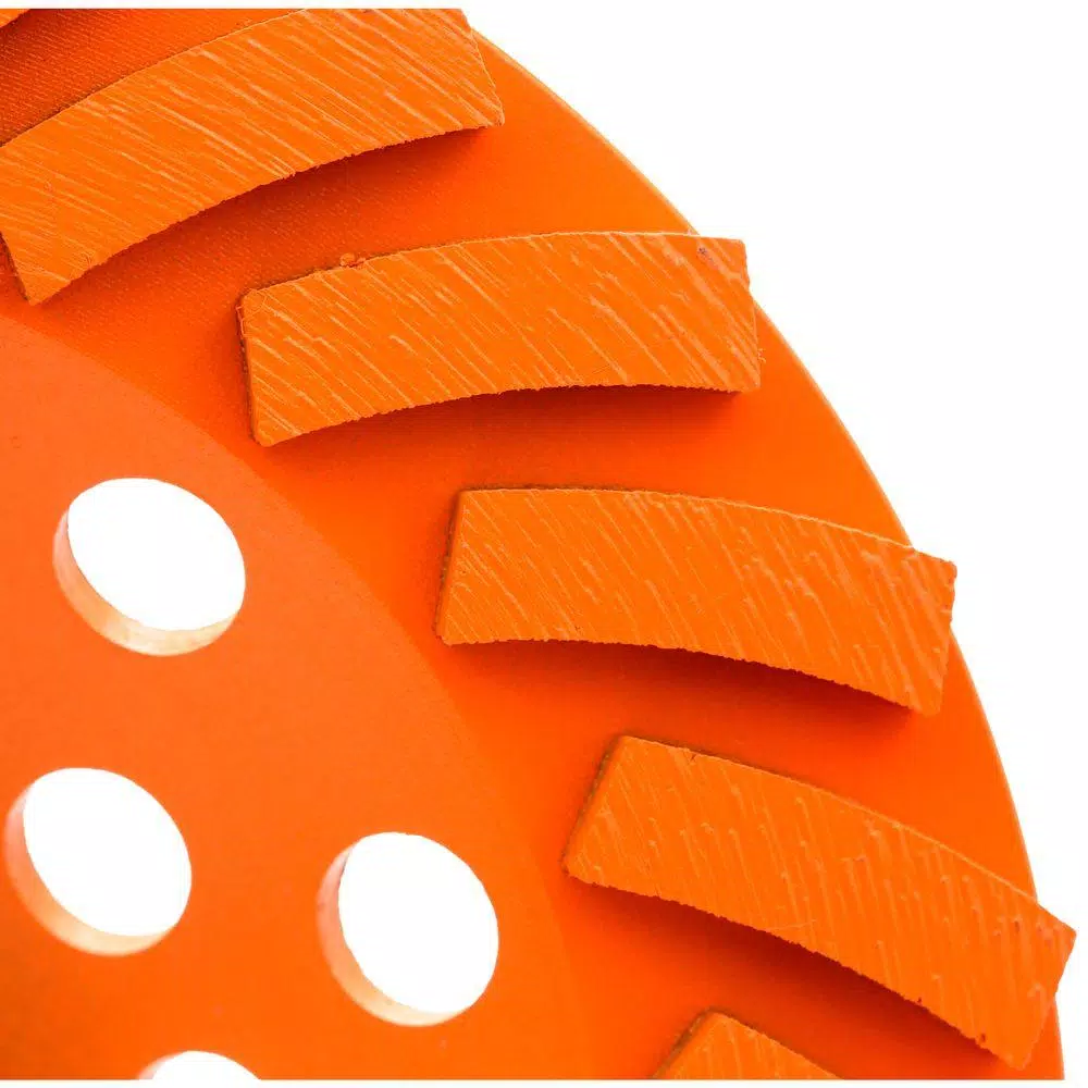 RIDGID 7 in. 24-Segment Turbo Diamond Cup Grinding Wheel