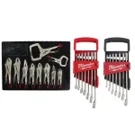 Milwaukee 24-Piece Torque Lock Locking Pliers and Wrench Set with Metric and SAE Combination Wrenches thumbnail 1