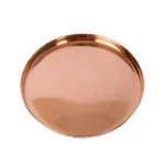 Achla Designs 12.5 in. Round Copper Plated Stainless Steel Decorative Serving Tray thumbnail 4