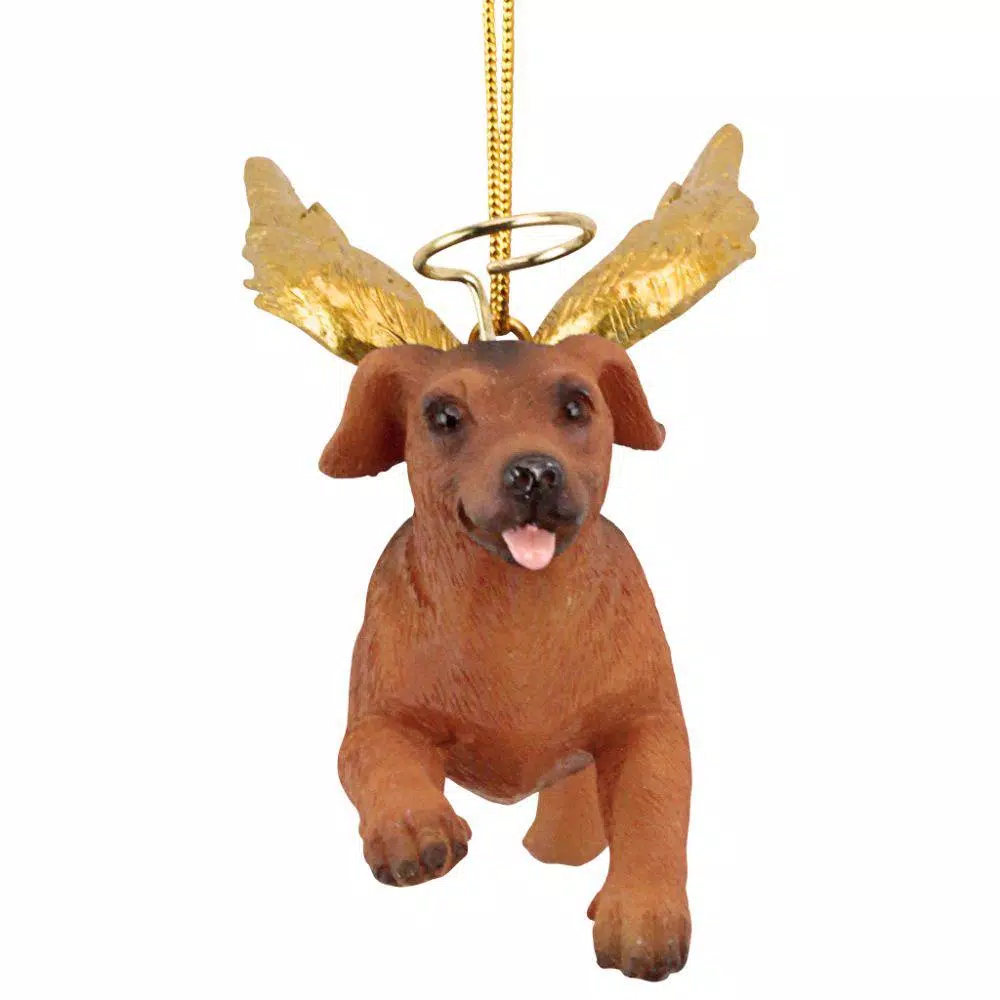Design Toscano Dachshund Angel Dog Christmas Ornament, Hand-Painted Resin