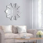 Pinnacle 36 in. Sunburst Silver Beveled Glass Contemporary Accent Mirror thumbnail 6