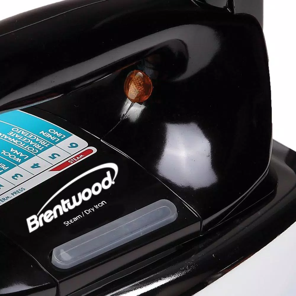 Brentwood Appliances Brentwood Classic Nonstick Steam/Dry Iron, 1100W, Black