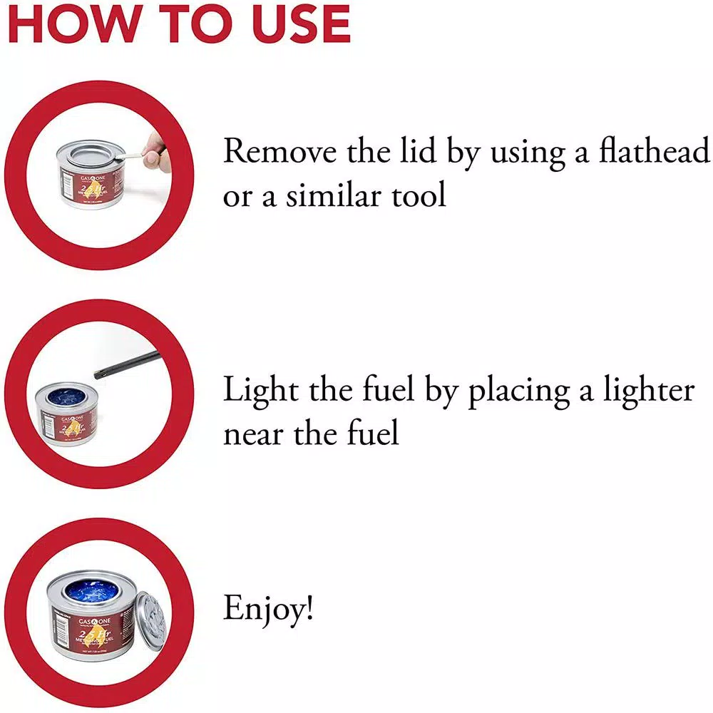 Gas One Methanol Chafing Fuel Gel - 2.5 Hour Burn Time, 12-Piece Set