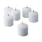 Light In The Dark Fresh Linen Scented Votive Candles, 10 Hour Burn Time, White (Set of 12) thumbnail 1
