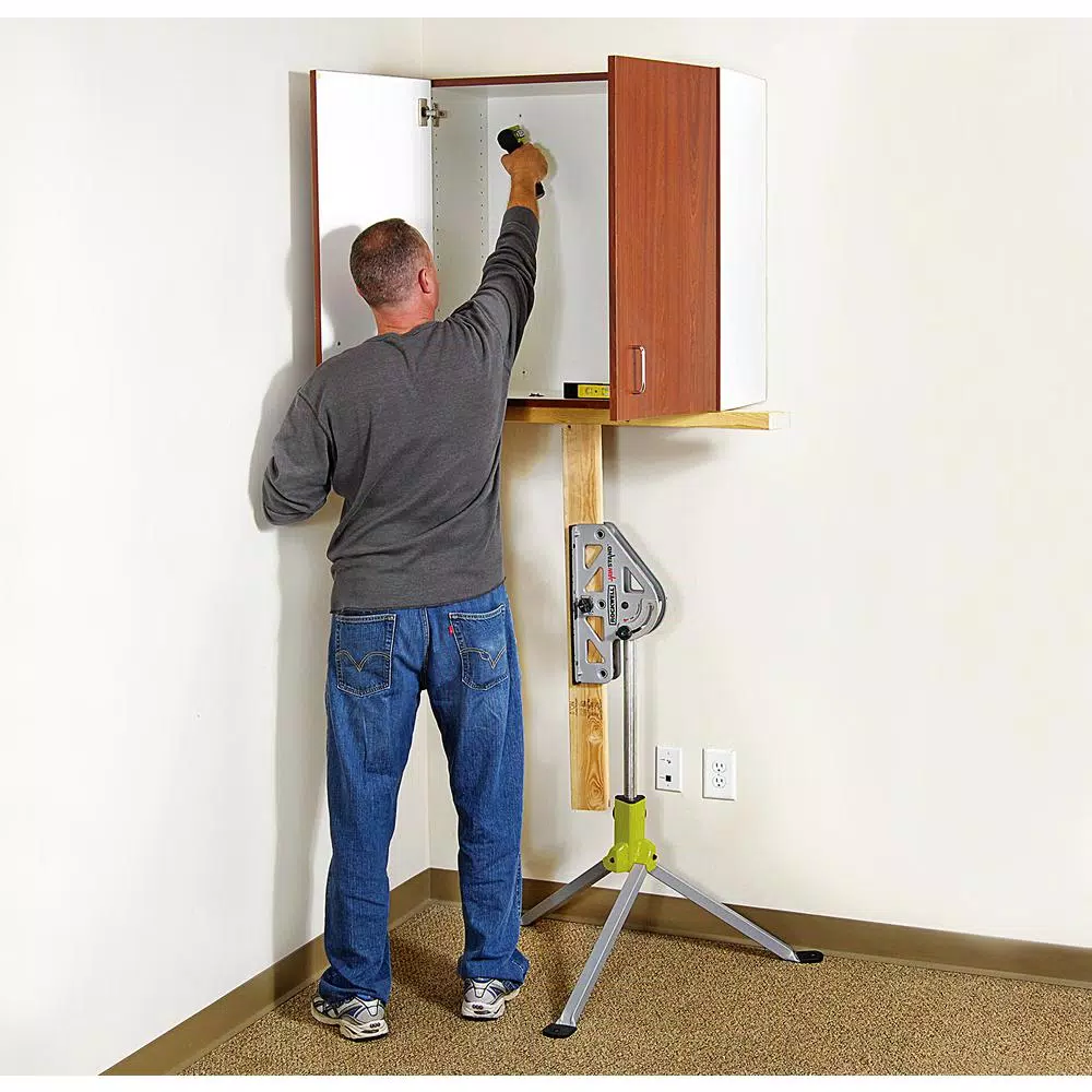 Rockwell JawStand Multi-Use Work Station - Portable Support Stand with Built-in Clamp for Miter and Table Saws