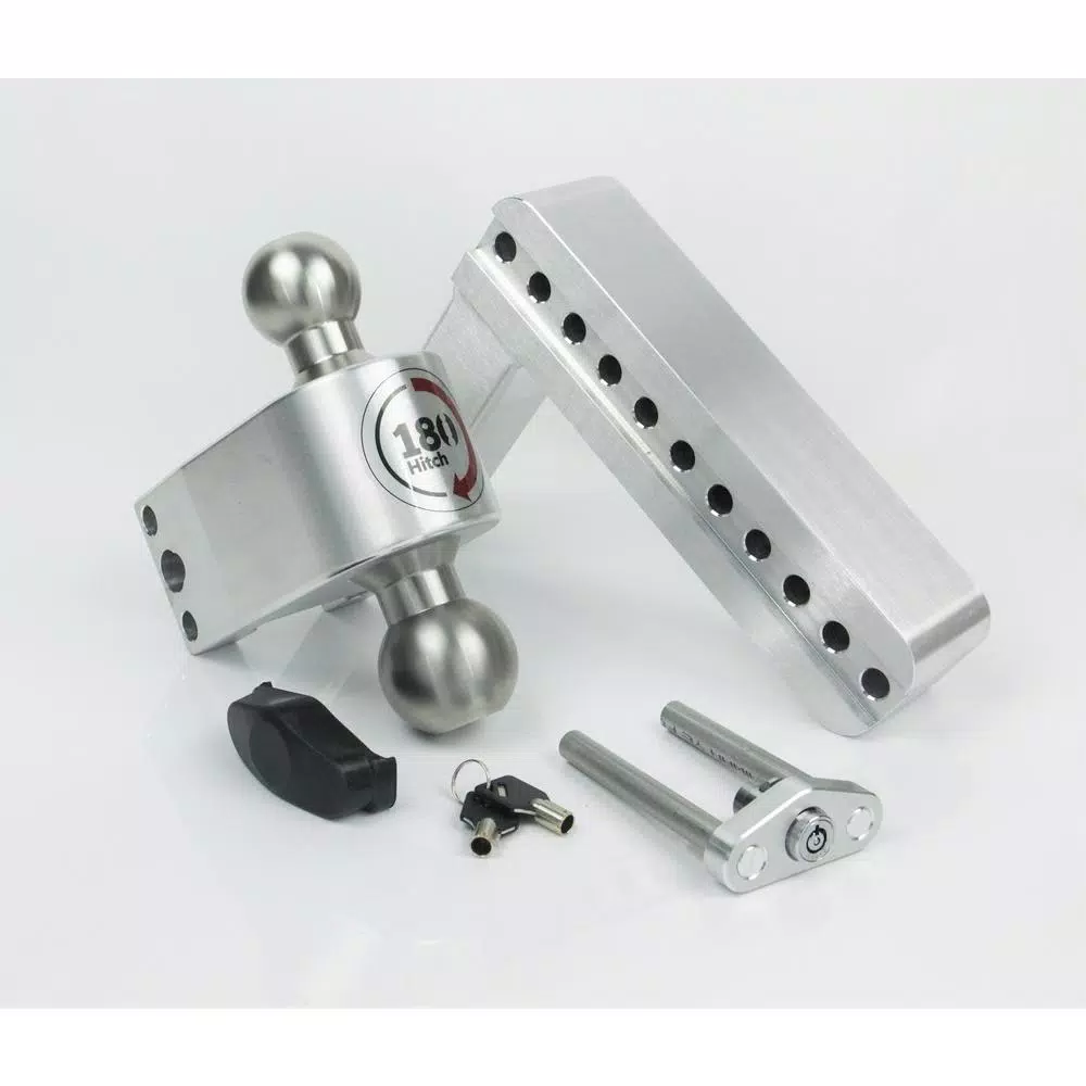Weigh Safe 180-Hitch Adjustable Aluminum Trailer Hitch Ball Mount
