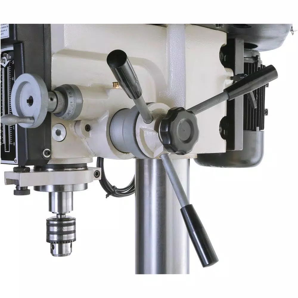 Grizzly Industrial 2 HP Mill/Drill with Table Stand and R-8 Spindle, 220V Stationary Drill Press