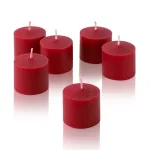 Light In The Dark Red Unscented Votive Candles, 10-Hour Burn Time (Set of 72) thumbnail 2