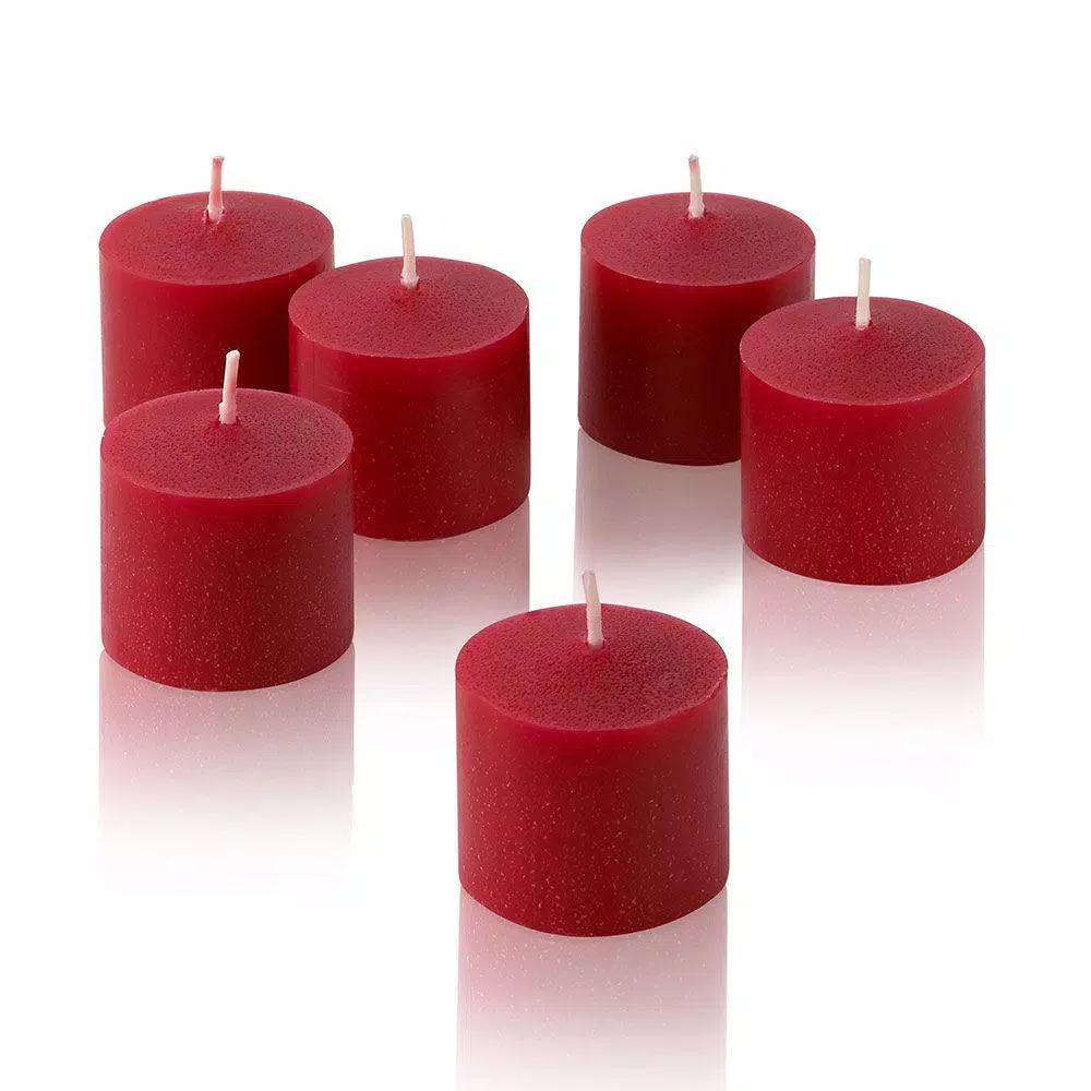 Light In The Dark Red Unscented Votive Candles, 10-Hour Burn Time (Set of 72)
