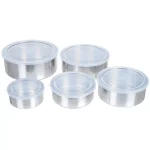 Chef Buddy 5-Piece Stainless Steel Mixing Bowl Set with Airtight Lids thumbnail 1
