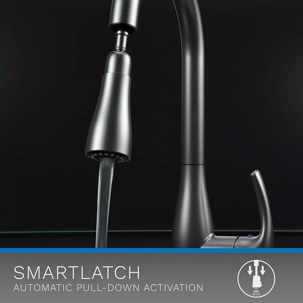 Flow Series Motion Activated Single-Handle Pull-Down Kitchen Faucet, Brushed Nickel (3-Pack)