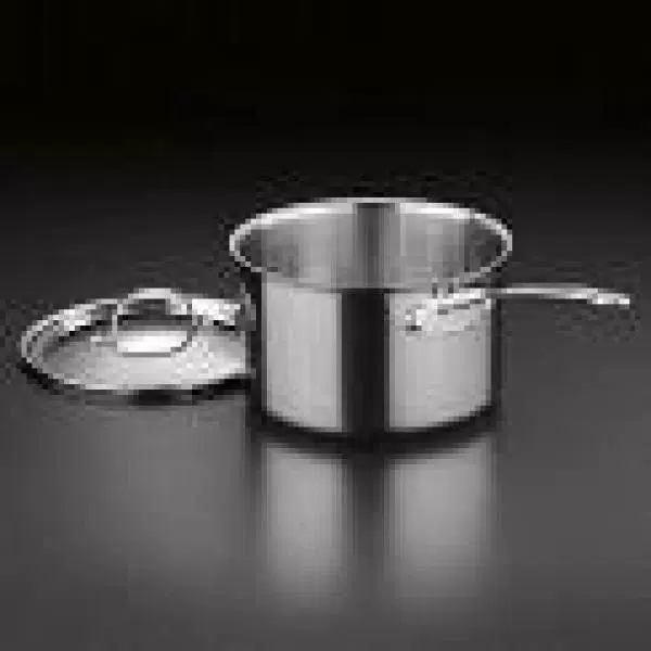 Cuisinart Chef's Classic 3 Qt. Stainless Steel Saucepan with Glass Lid