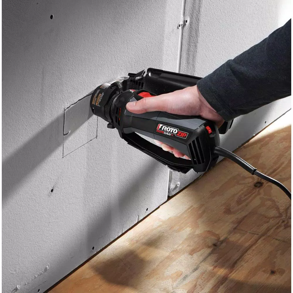 Rotozip RotoSaw+ 6 Amp Corded Variable Speed Spiral Saw Kit with Dust Vault (6-Piece)