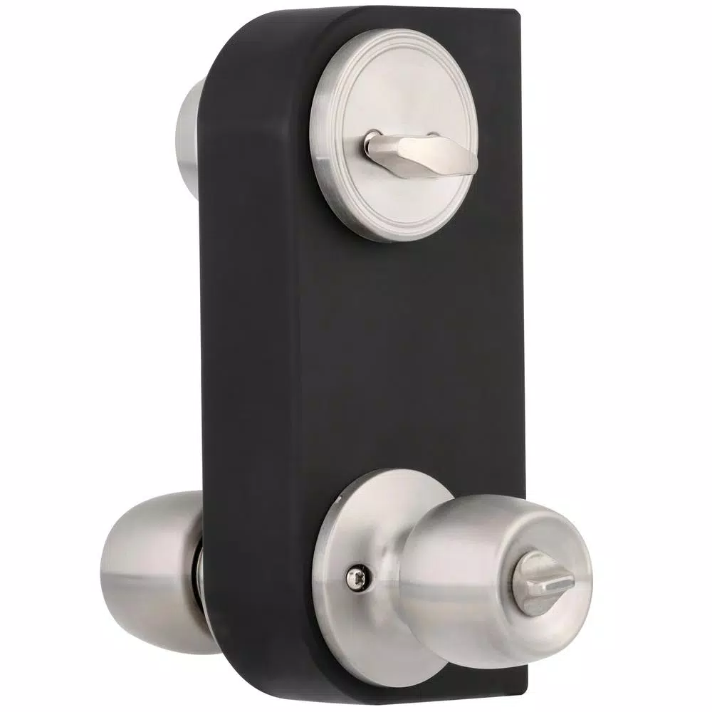 Toledo Fine Locks Single Cylinder Satin Nickel Entry Combo Set