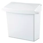 Rubbermaid Commercial Products Rubbermaid White Sanitary Napkin Receptacle with Rigid Liner thumbnail 1
