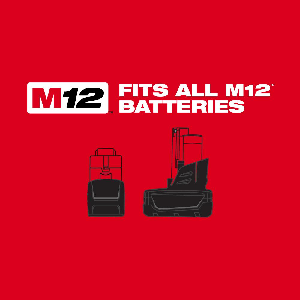 Milwaukee M12 12V Lithium-Ion Cordless 3/8 in. Ratchet and Oscillating Multi-Tool Combo Kit