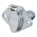 CURT 6-Way Round Trailer Connector Socket, Vehicle Side, Die-Cast Metal thumbnail 5