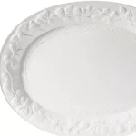 Gibson Home Fruitful White Stoneware 18.75in Oval Serving Platter thumbnail 2