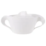 Villeroy & Boch New Wave White Porcelain Covered Vegetable Bowl thumbnail 1