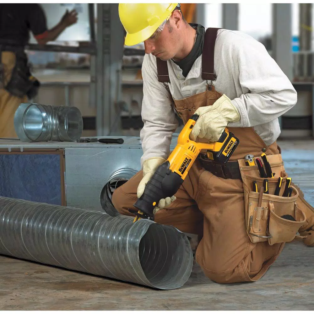 DEWALT 20V MAX Cordless Reciprocating Saw Kit with 18V to 20V Battery Adapter and 2 Batteries