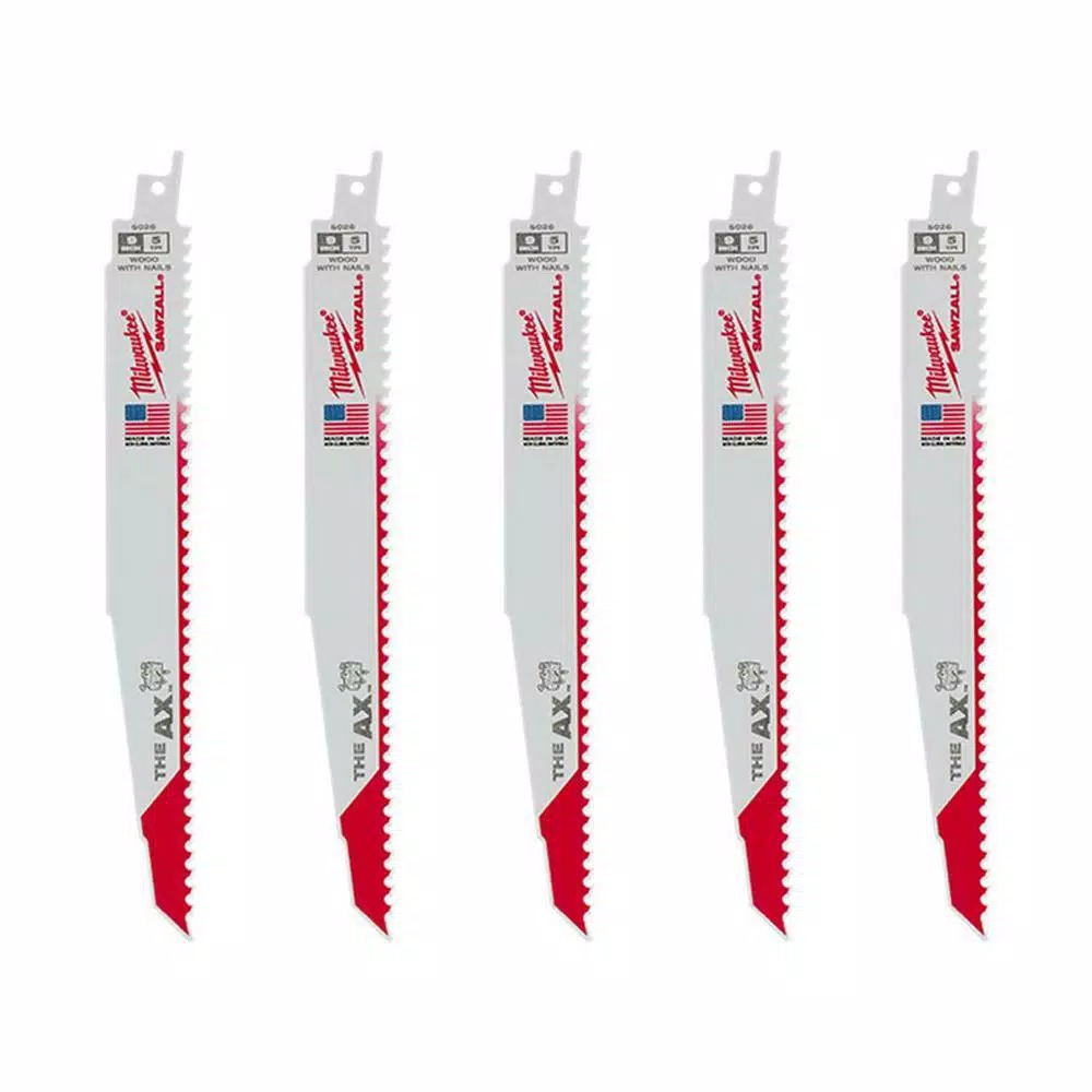Milwaukee 15-Piece Reciprocating Saw Blade Set with AX Blades for Wood and Metal
