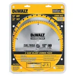 DEWALT 12 in. Corded Single Bevel Compound Miter Saw with 2-Pack Carbide Blade Set thumbnail 5