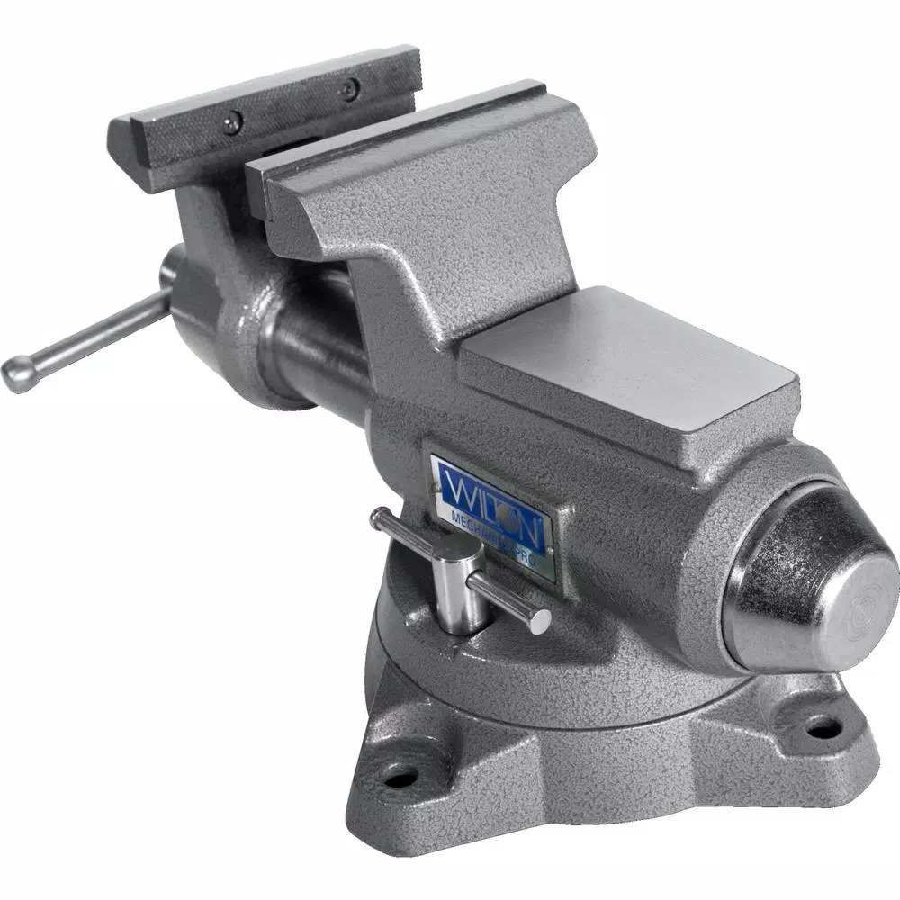 Wilton 855M Mechanics Pro Vise, 5.5 in. Bench Vise with 360° Swivel Base
