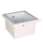 Unbranded Bradford Recessed Toilet Paper Holder, White Plastic with Bevel Frame thumbnail 3