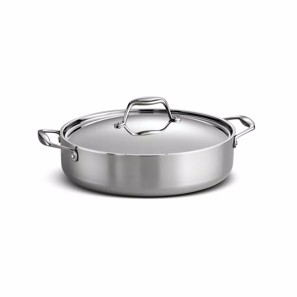 Tramontina Gourmet 6 Qt. Tri-Ply Clad Stainless Steel Covered Braiser