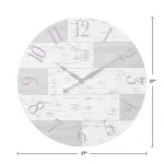 FirsTime and Co. Harper Pallets 27 in. Rustic Wall Clock thumbnail 4