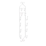 IMAX Worldwide Home 41.25 in. White Metal Wall-Mounted Towel and Wine Rack thumbnail 1