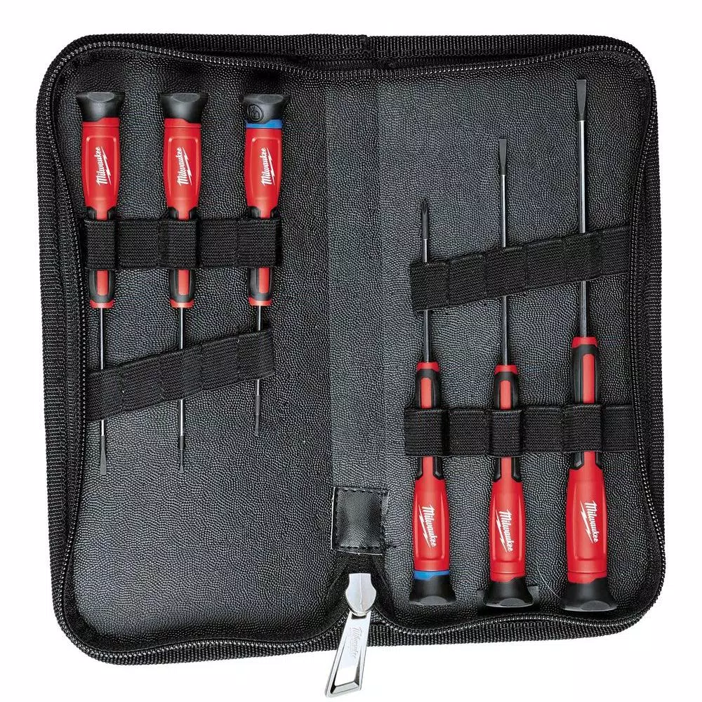 Milwaukee 6-Piece Precision Screwdriver Set with All-Metal Core