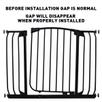 Dreambaby Chelsea Extra Wide Auto-Close Security Gate with Extensions, Black thumbnail 7